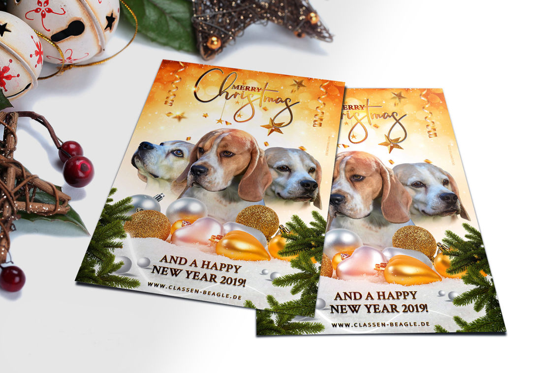 Custom breeder Christmas card