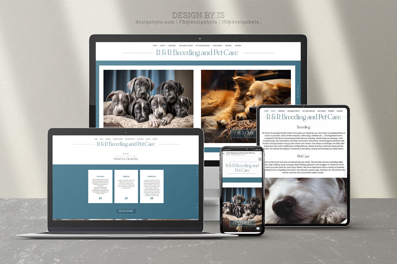  how to make a dog breeder website