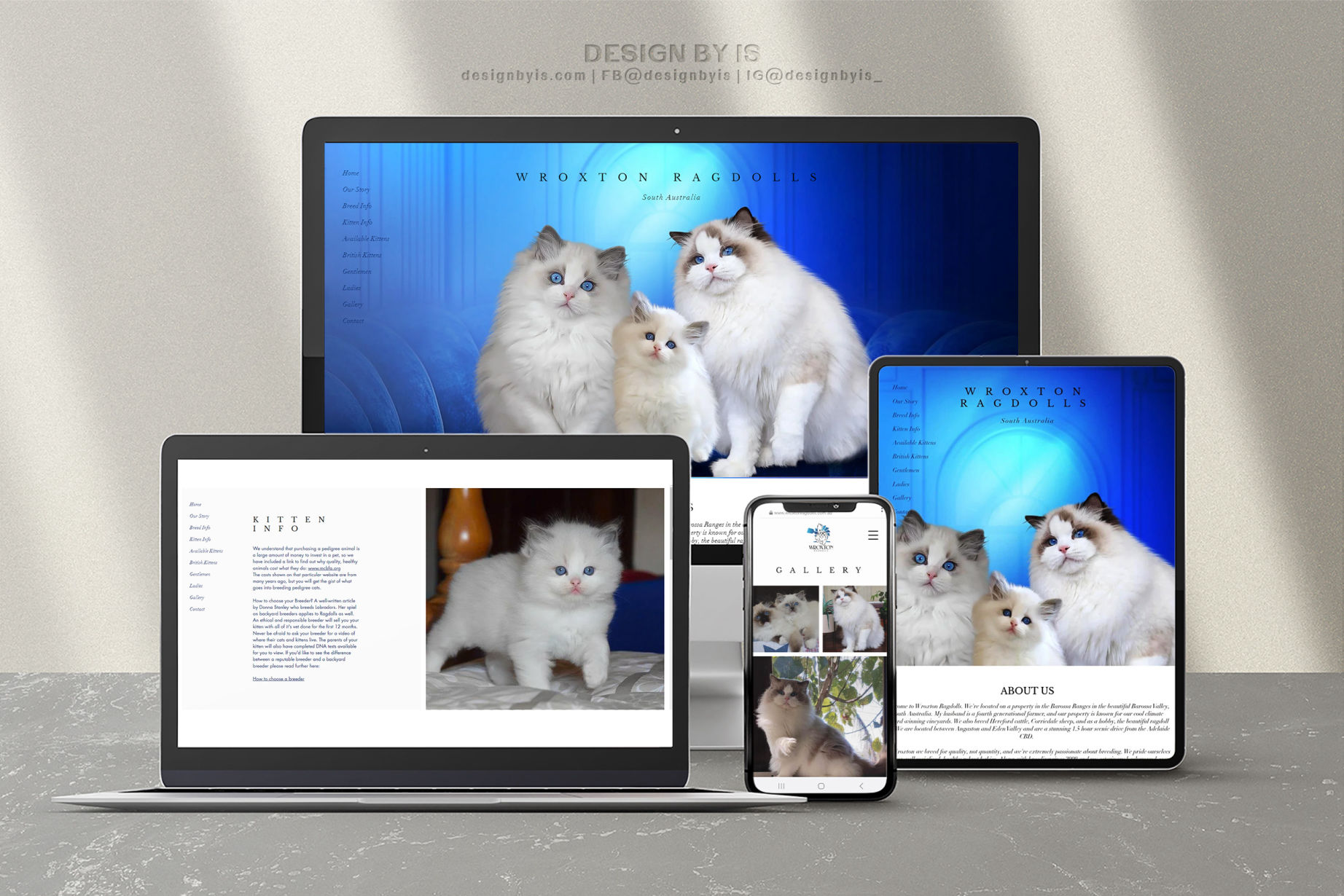 Ragdol cattery website