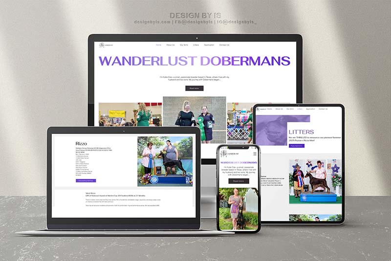 Wanderlust Doberman kennel website