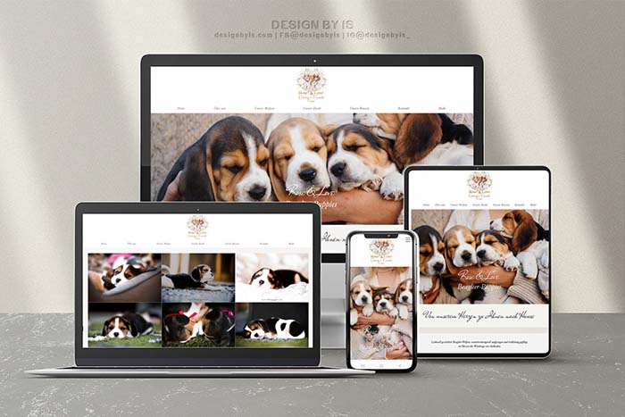 Beaglier breeder website by Design By IS