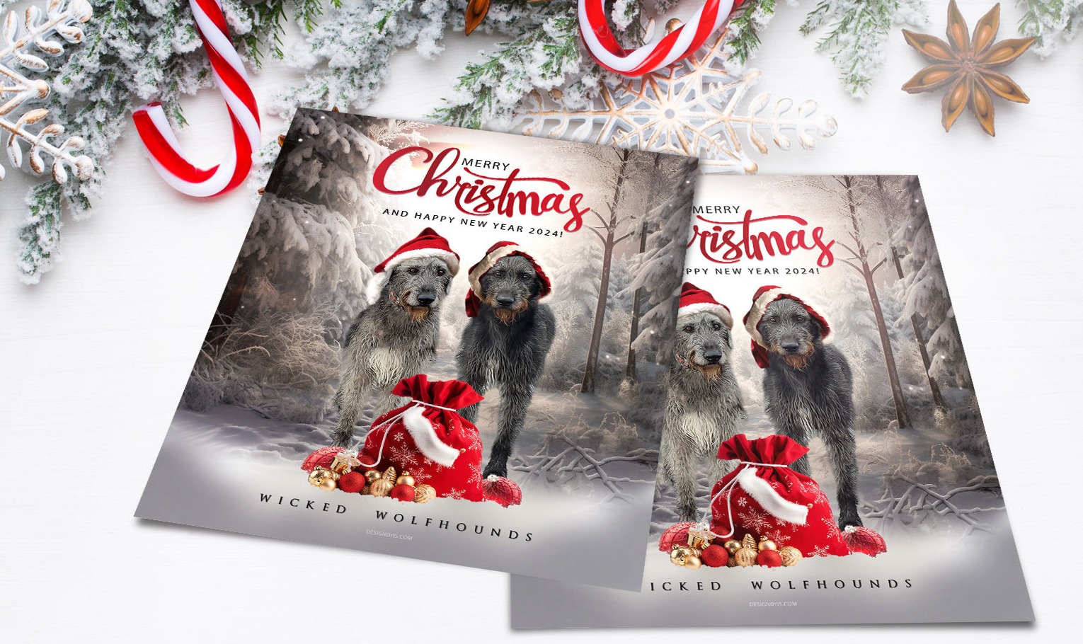 Custom Christmas cards for breeders